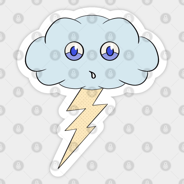 A fluffy worried cloud Sticker by DiegoCarvalho